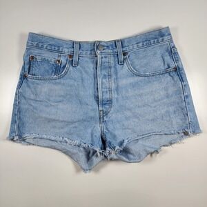 Levi's 501 Women's Denim Shorts Size 30 Y2K Cutoff Festival Mom Jean